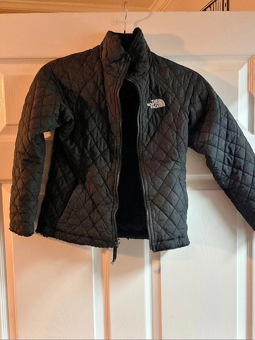The North Face Girls Reversible Shasta Full-Zip Jacket Black